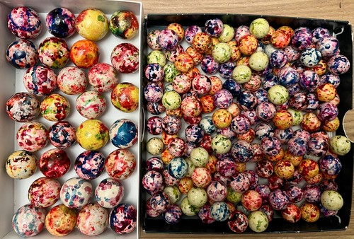 194 vintage clay marbles - x, marbles!!