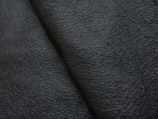 Jet black Pigskin leather