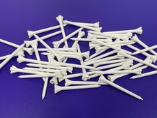 100 x Evolve Golf Epoch White 70mm length golf tees (bulk packaged)