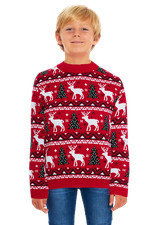 New Kids Childrens Boys Girls Xmas Christmas Winter Jumper Sweater Knitted Retro