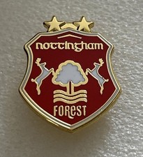 Rare & Collectable Red Nottingham Forest Supporter Enamel Badge - Wear Proud