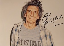 Ronnie Wood The Rolling Stones Signed Autograph Photograph COA 