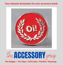 Oi! New Red Enamel Lapel Pin