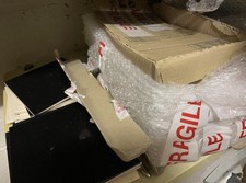 46x Plain black tiles