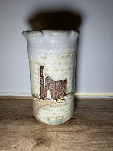 Studio pottery stoneware vase - studio,