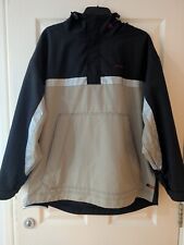 Vintage Airwalk Quarter Zip Windbreaker Jacket  Black and Beige Size Large