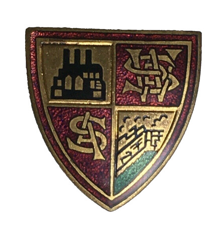 Vintage enamel pin badge - enamel,