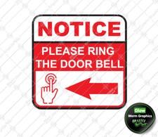 Notice Please Ring the Door