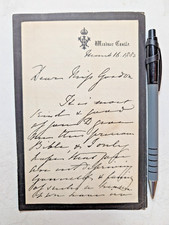 Facsimile Letter from Queen Victoria to Mary Gordon, Windsor Castle 1883