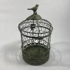 Vtg Metal Round Bird Cage