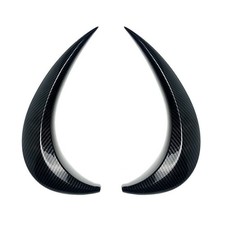 2PCS Black Headlight Eyebrow
