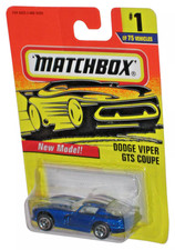 Matchbox DODGE VIPER GTS COUPE 1997 #1 Blue MINT