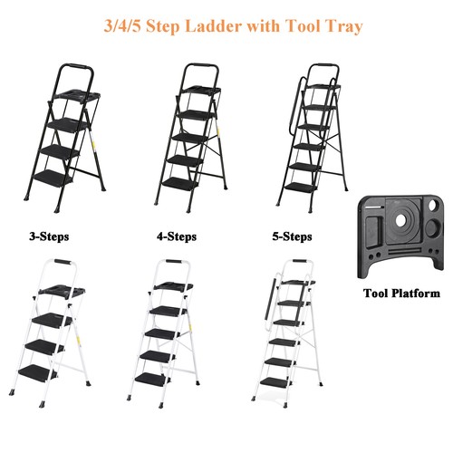 Step ladder with tool - 3/4/5,