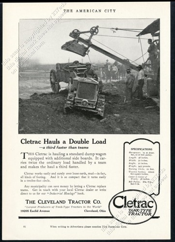 1921 cletrac crawler tractor - crawler,