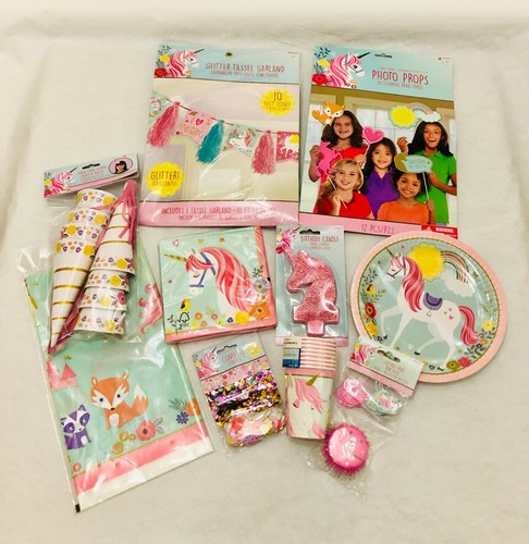 Unicorn happy birthday party - birthday,