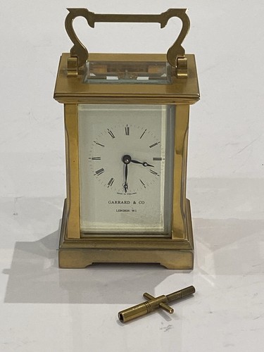 Vintage brass carriage clock - vintage,