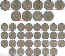 RETIREMENT SALE Half Crown 2s6d 2/6d 1947 to 1967 Circulated Discounts to 25% 4+