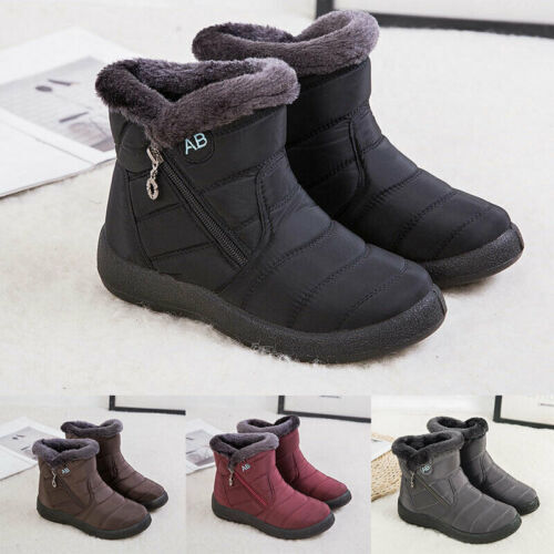 Womens ladies fur lined snow - womens,