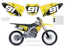 SUZUKI MOTOCROSS BACKGROUNDS NUMBER BOARDS MX GRAPHICS RM RMZ 65 85 125 250 450