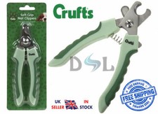 Crufts Animal Pet Dog Cat Nail Clippers Trimmers Soft Grip Grooming
