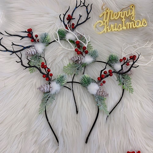 Christmas headband santa trees - christmas,