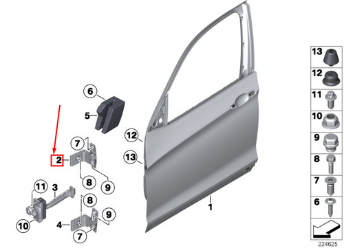 Bmw f26 front left upper - left,