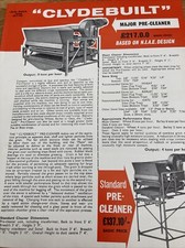 Clydebuilt Grain Storage Pre Cleaner Brochure 1963