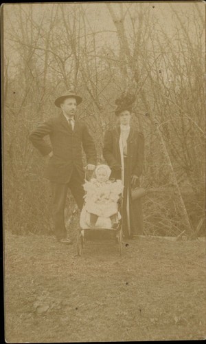 Rppc edwardian family - edwardian,
