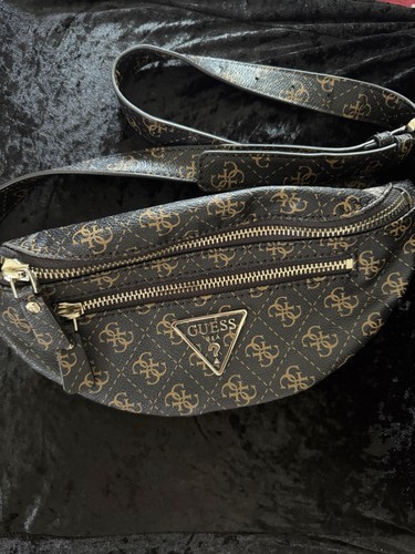 Guess brown logo bum - guess, bag