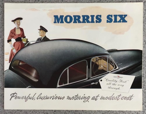 Morris six car sales - six, brochure