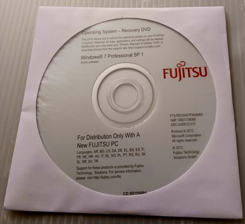 Fujitsu windows pro - windows, 7