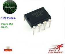 JRC4558D DIP8 operational amplifier. 1-20 Pcs.