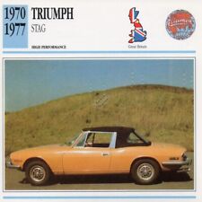 1970-1977 TRIUMPH STAG Classic Car Photo/Info Maxi Card