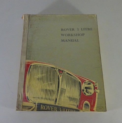 Workshop manual rover litre - rover,