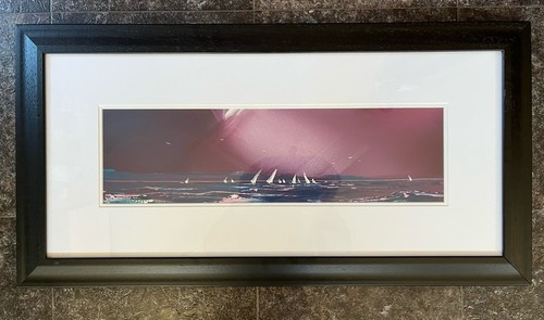 Original oil painting sailing - painting,