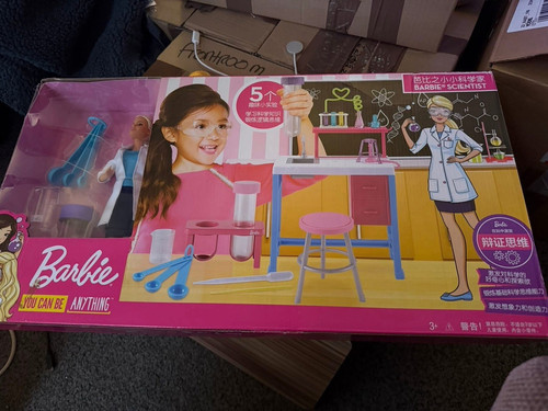 Barbie pink classroom - classroom, playset