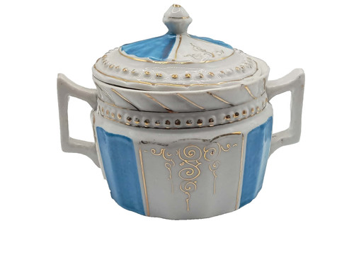 Antique regency blue and - blue, white