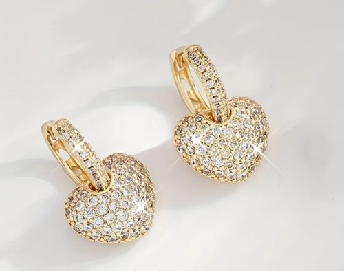 Gold tone heart - gold,