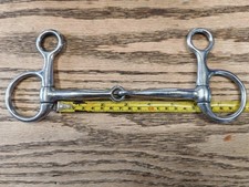 5 3/4" Baucher Snaffle Bit. Hanging Drop Cheek. Sheldon.