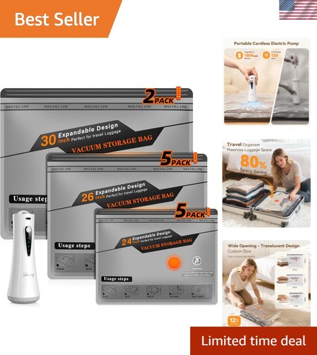 Vacuum storage bags for travel - storage,