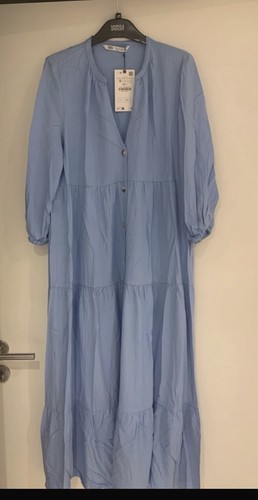 Zara light blue - long, dress