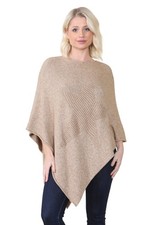 New Womens Star Knitted Poncho