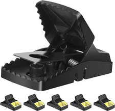 4 Large Rat Catching Metal Traps Heavy Duty Snap Mouse Trap Bait Pest Catcher