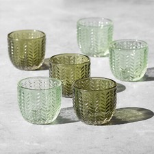 Set of 6 Floral Green Tea