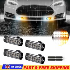 4x Amber White LED Grill