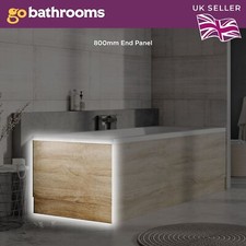 Wood Effect 800mm Bathroom End