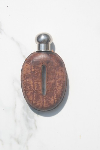 Antique glass leather cased - antique,