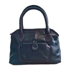 Hidesign Black Handbag Leather