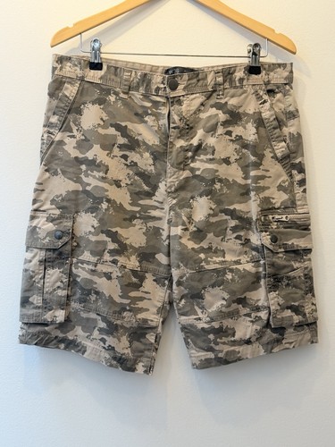 Denim utility cargo shorts - denim,