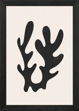 Coral Modern art Framed Wall